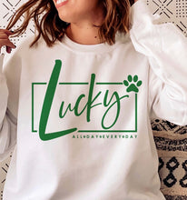 Load image into Gallery viewer, "LUCKY all day" | Unisex Crewneck