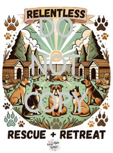 Load image into Gallery viewer, Relentless Rescue + Retreat Fundraiser Tee (4 color options)
