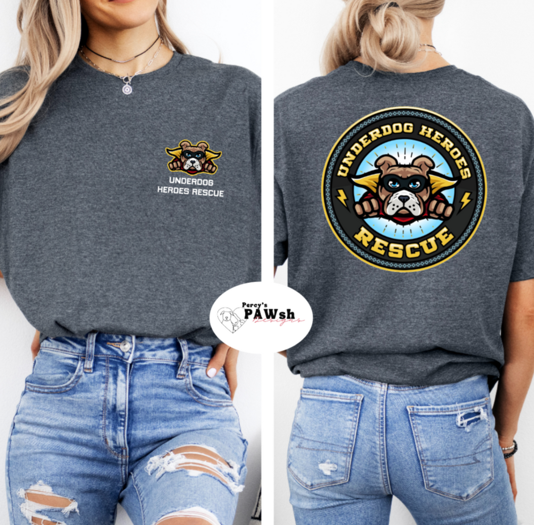 Underdog Heroes Rescue Double Logo | Unisex Tee (3 color options)