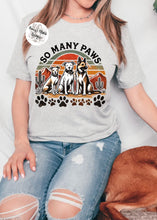 Load image into Gallery viewer, So Many Paws Rescue Fundraiser Tee (3 color options)
