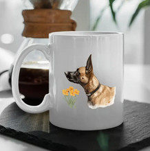 Load image into Gallery viewer, Belgian Malinois Coffee Cup-Flowers
