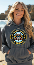 Load image into Gallery viewer, Underdog Heroes Rescue Logo-UNISEX | Dark Gray Hoodie
