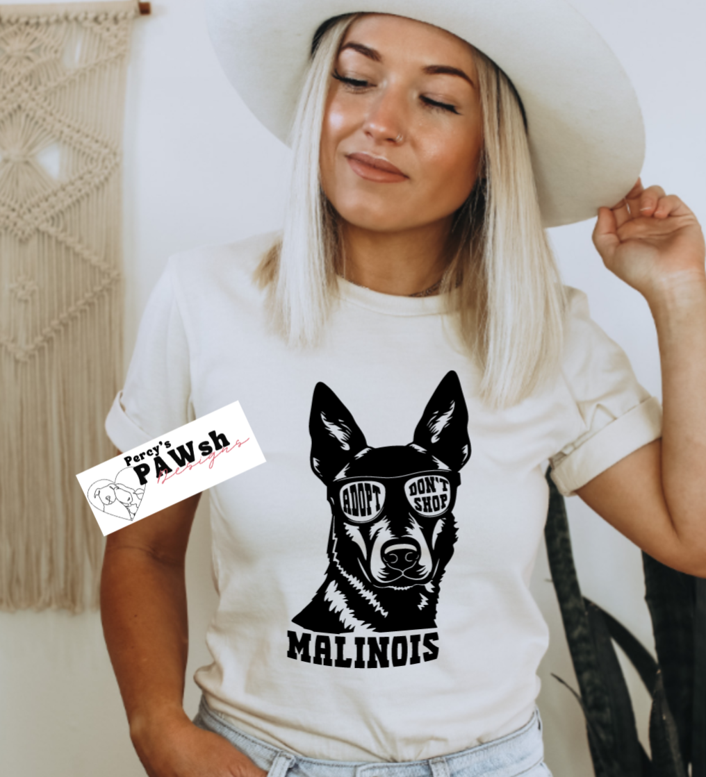 ADOPT DON'T SHOP-MALINOIS Tee