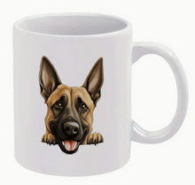 Load image into Gallery viewer, Belgian Malinois Coffee Cup-Peeking
