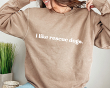 Load image into Gallery viewer, i like rescue dogs. | Brown Unisex Crewneck
