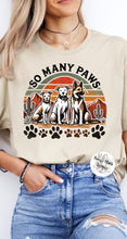 Load image into Gallery viewer, So Many Paws Rescue Fundraiser Tee (3 color options)
