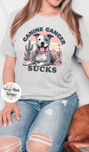 Load image into Gallery viewer, **PRE-ORDER** CANINE CANCER SUCKS | SHIRT FUNDRAISER
