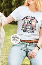 Load image into Gallery viewer, **PRE-ORDER** CANINE CANCER SUCKS | SHIRT FUNDRAISER
