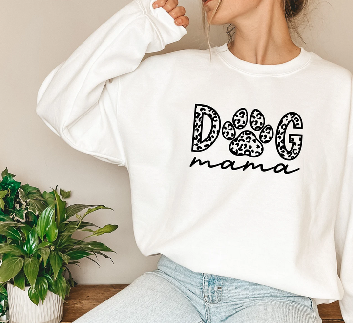 Dog Mama (Leopard) | Unisex Crewneck (3 color options)