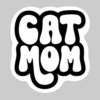 CAT Mom (Retro) |Vinyl Sticker