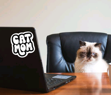 Load image into Gallery viewer, CAT Mom (Retro) |Vinyl Sticker
