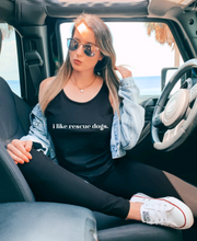 Load image into Gallery viewer, i like rescue dogs. | Ladies Racerback Tank top (3 color options)
