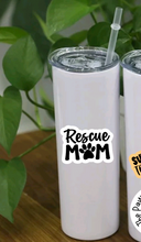 Load image into Gallery viewer, Rescue Mom (paw) |Vinyl Sticker
