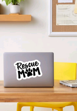 Load image into Gallery viewer, Rescue Mom (paw) |Vinyl Sticker
