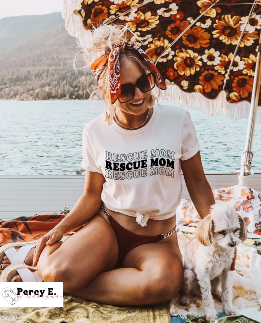 RESCUE MOM | T-Shirt (2 color options)